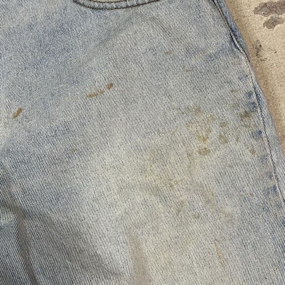 VTG Levis 550 Jeans Men 36x30 Blue Relaxed Tapered 90s Light Wash Tag Distressed - Picture 3 of 16